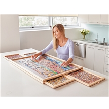 Wooden Jigsaw Organisers with Drawers